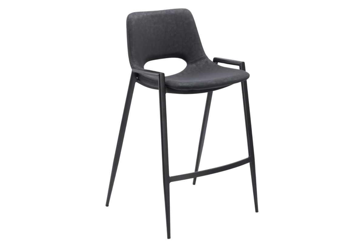 Desi Counter Stool (Set of 2) Black