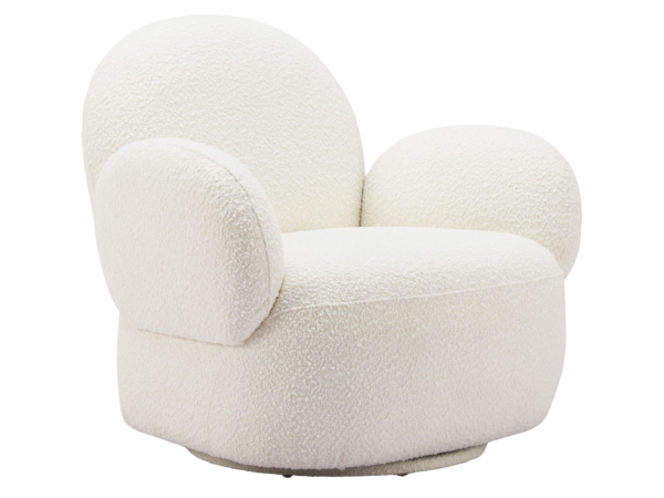 Pilka Swivel Chair White