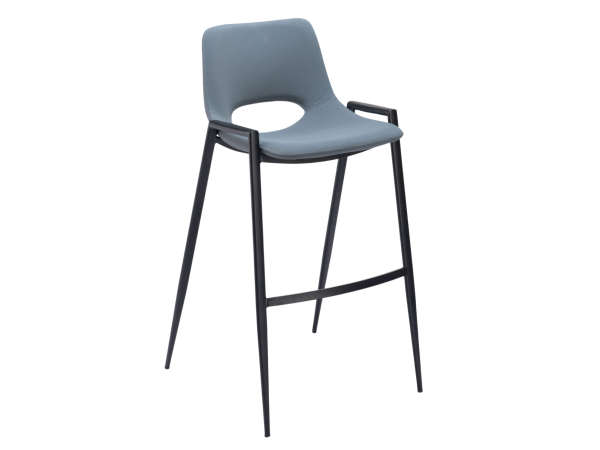 Desi Barstool (Set of 2) Azure Gray