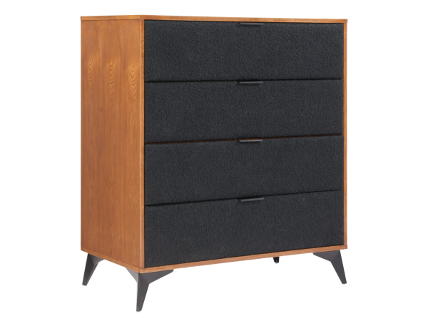 Zarif Chest Black & Walnut