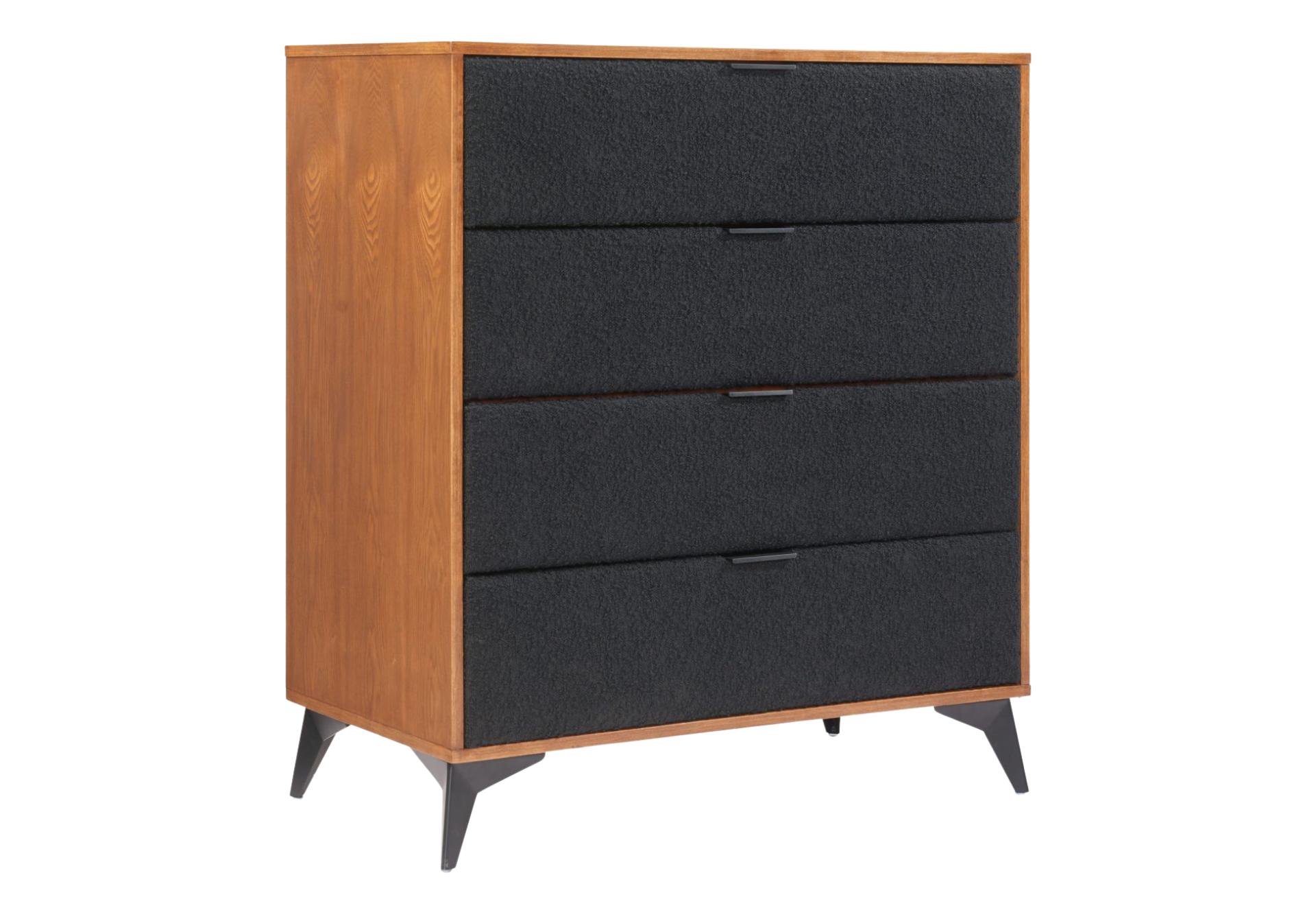 Zarif Chest Black & Walnut