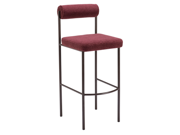 Livorno Barstool (Set of 2) Red & Bronze