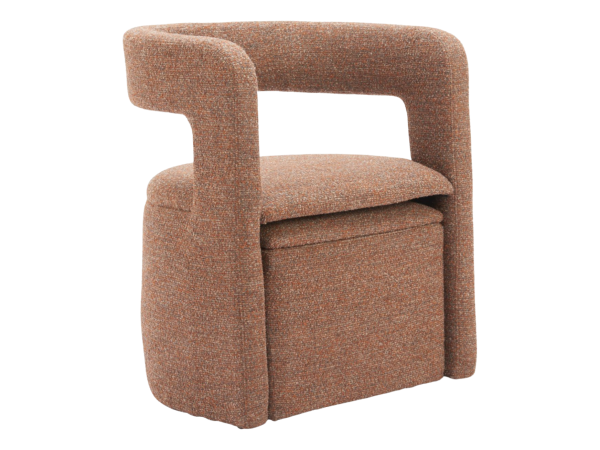 Atria Accent Chair & Ottoman Tawny Brown