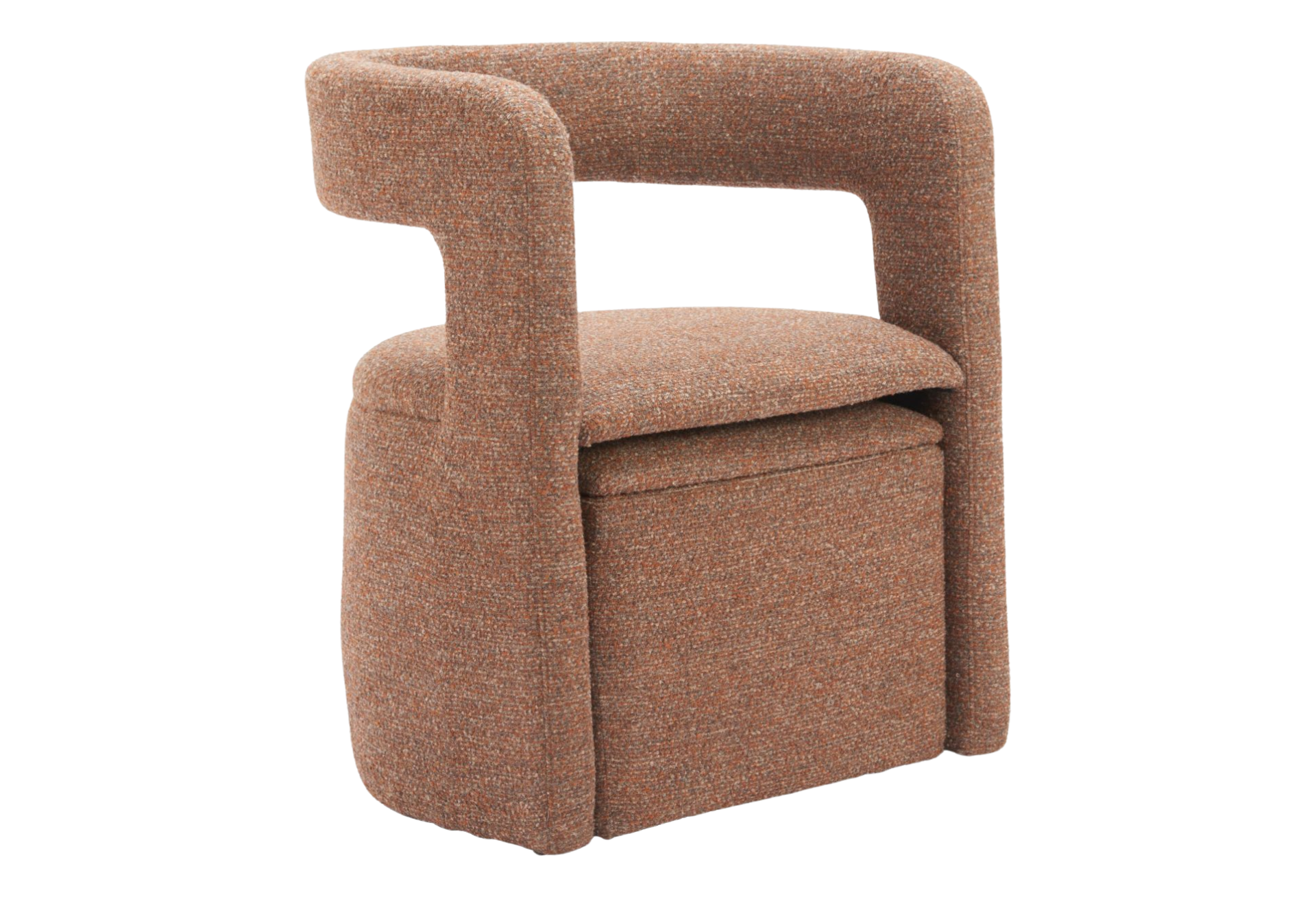 Atria Accent Chair & Ottoman Tawny Brown