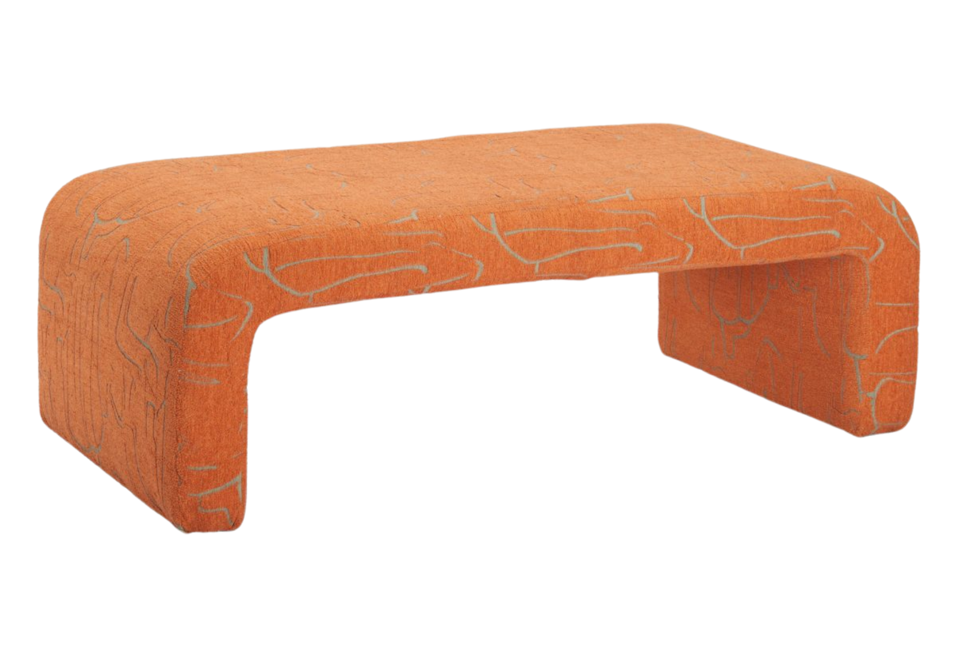 Nendo Bench Abstract Orange