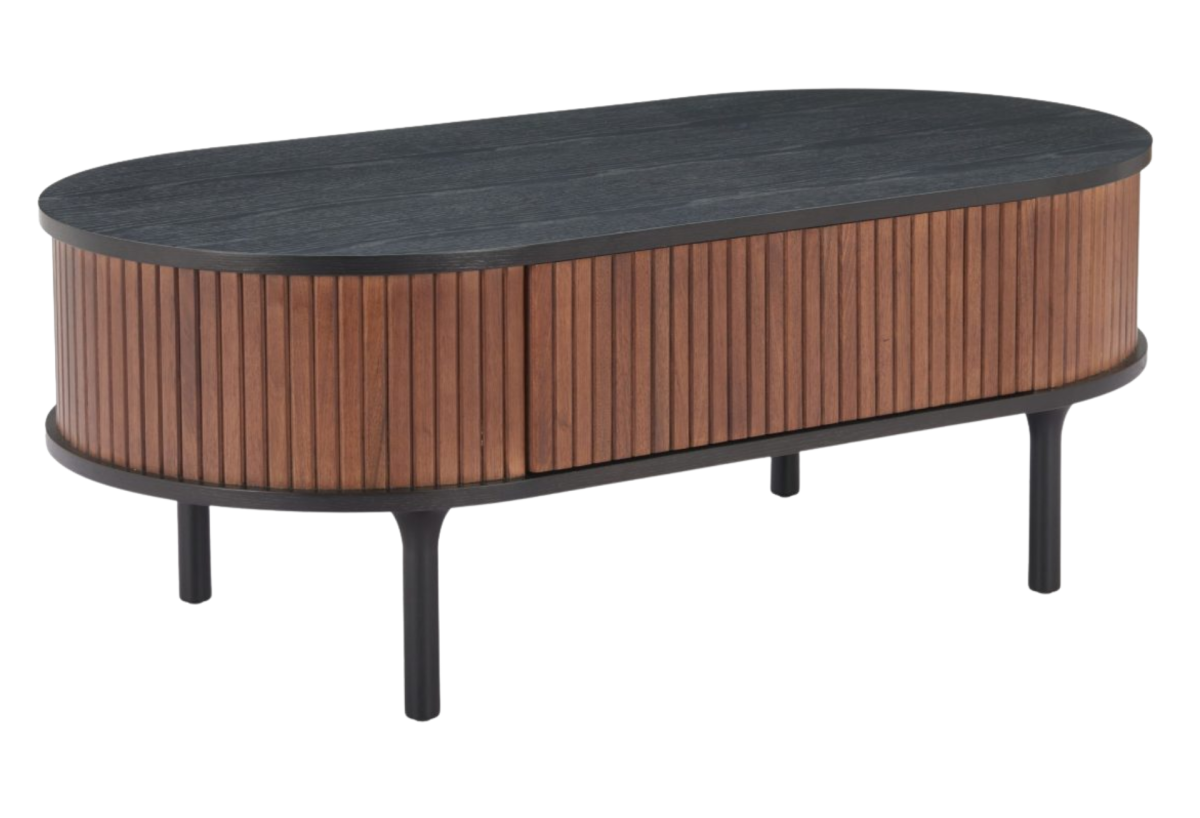 Koriana Coffee Table Black & Walnut