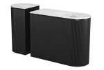 Ormara Console Table Set (2-Piece) White & Black