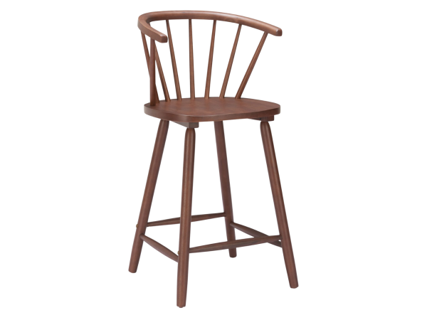 Stenger Counter Stool (Set of 2) Walnut
