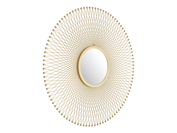 Glow Round Mirror Gold