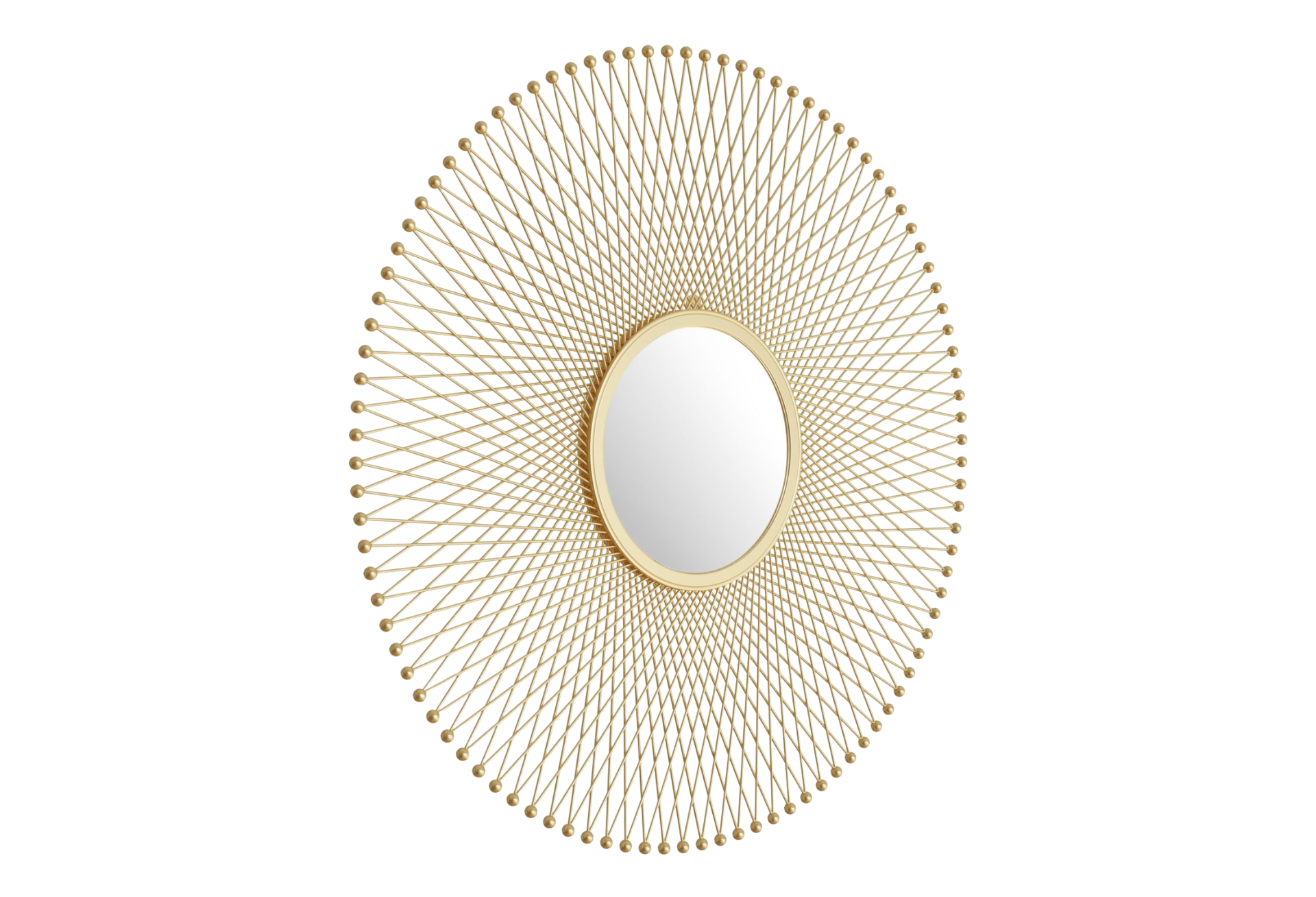 Glow Round Mirror Gold