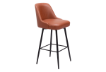 Keppel Swivel Barstool Brown