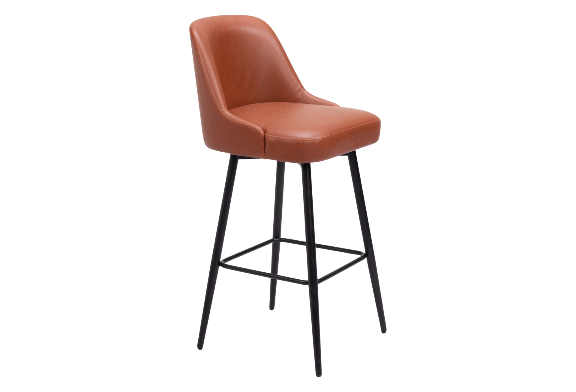 Keppel Swivel Barstool Brown