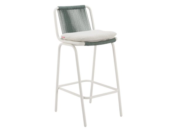 Luft Barstool (Set of 2) White & Green