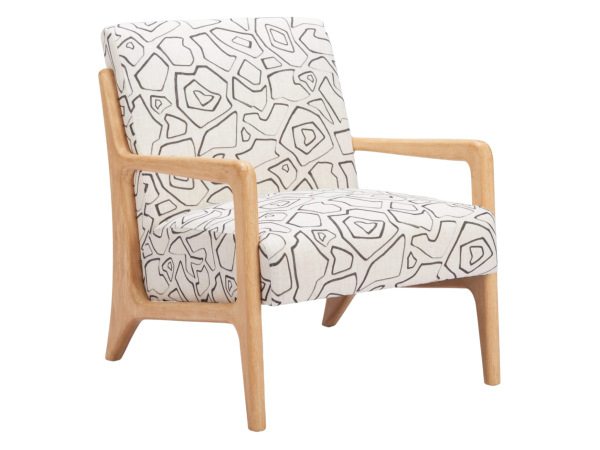 Runa Accent Chair Beige & Natural