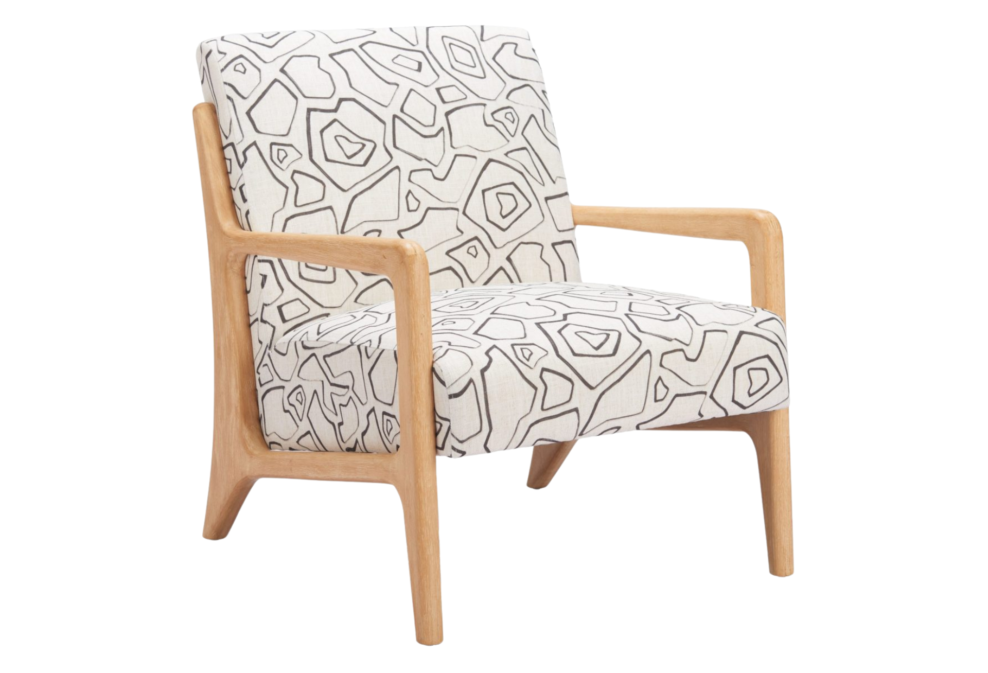 Runa Accent Chair Beige & Natural