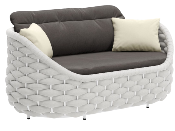 Coral Reef Loveseat Gray