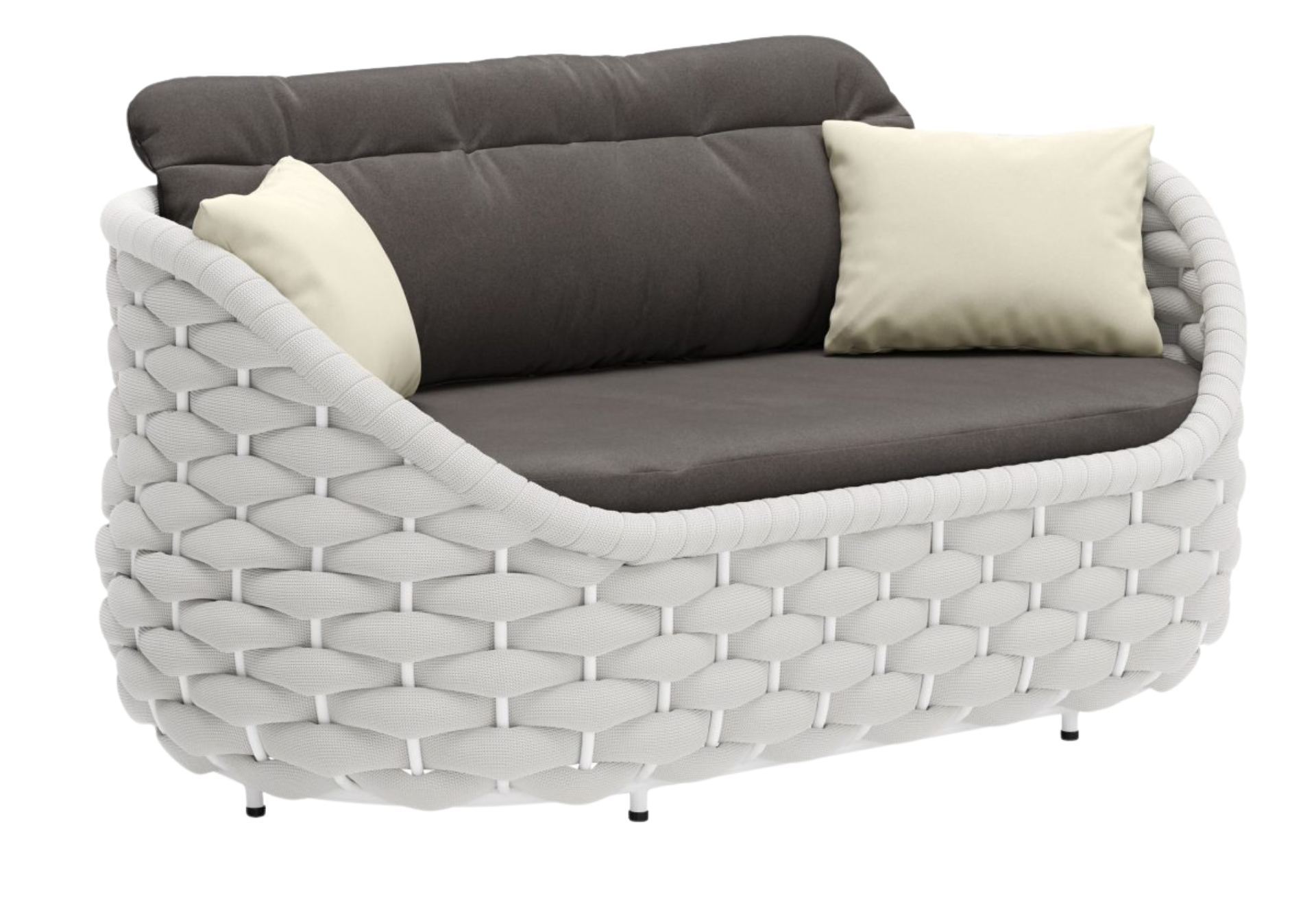Coral Reef Loveseat Gray
