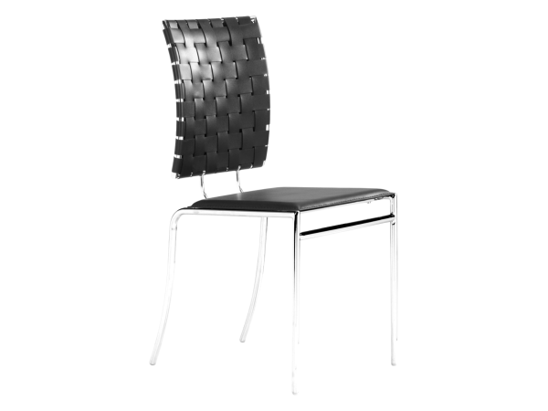 Criss Cross Dining Chair (Set of 4) Black