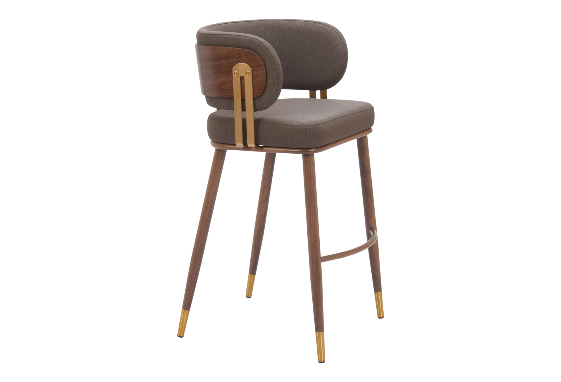 Brew Barstool Brown & Walnut