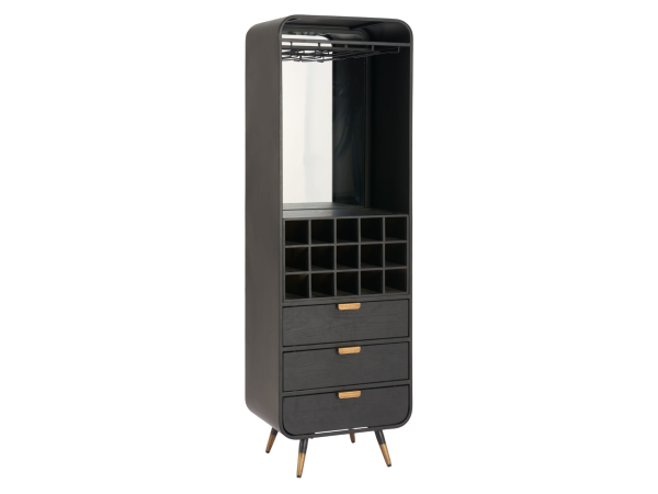 Magara Bar Cabinet Black