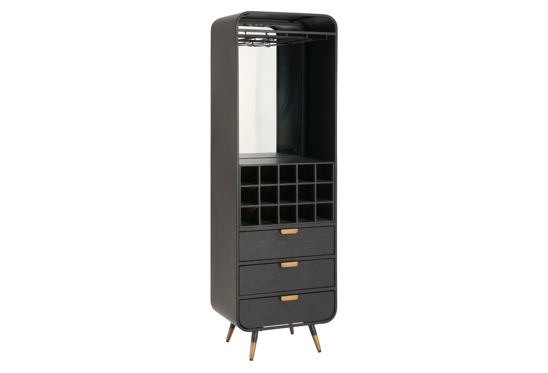 Magara Bar Cabinet Black