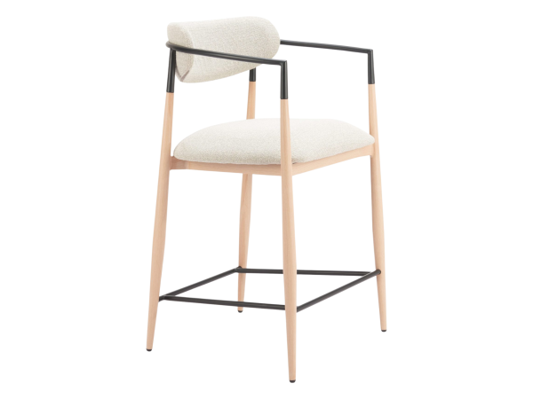 Equinox Counter Stool Oyster Gray & Natural