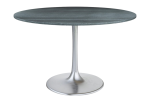 Metropolis Dining Table Gray & Silver