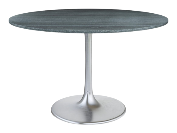 Metropolis Dining Table Gray & Silver
