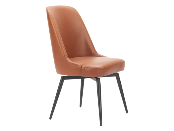 Keppel Swivel Dining Chair (Set of 2) Brown