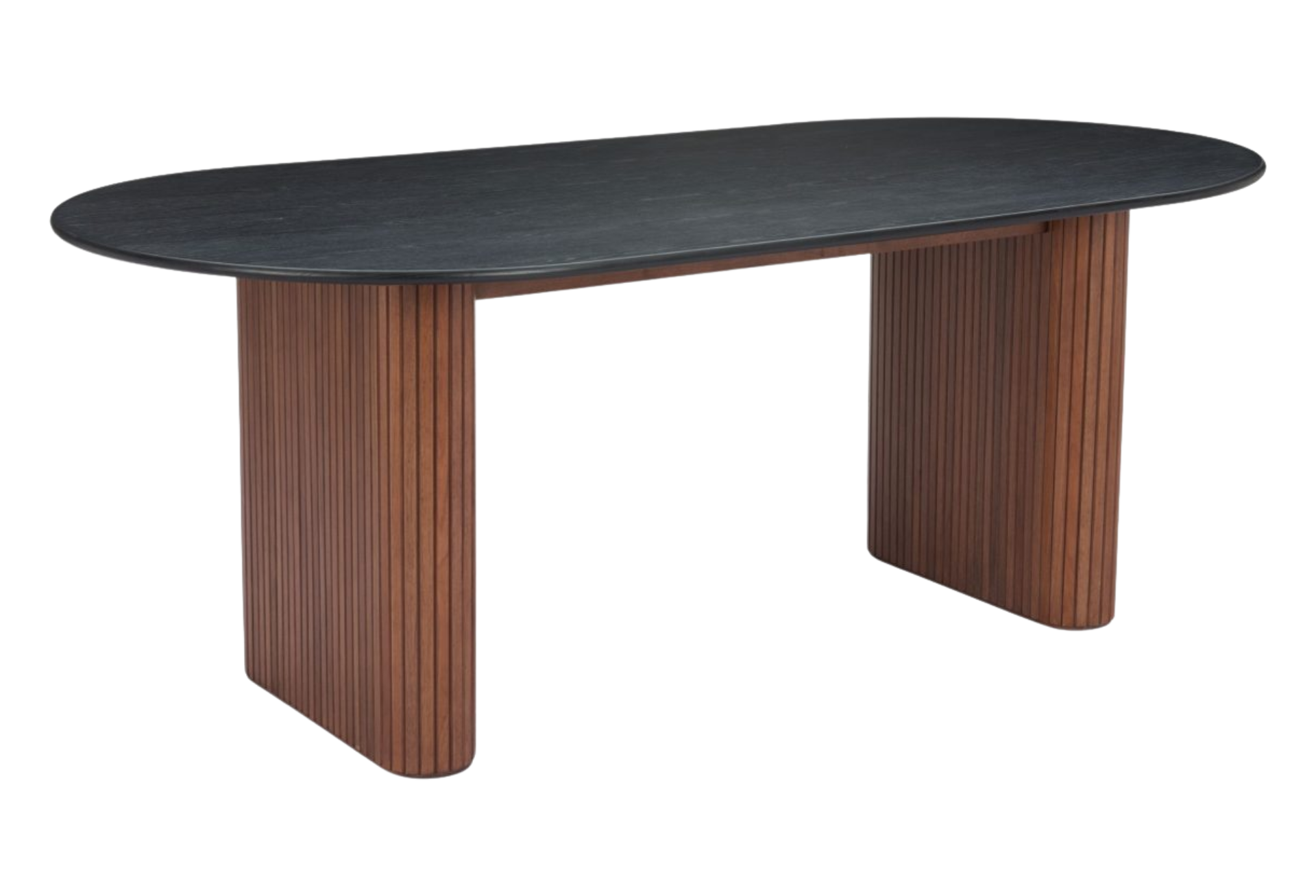 Lassig Dining Table Black & Walnut