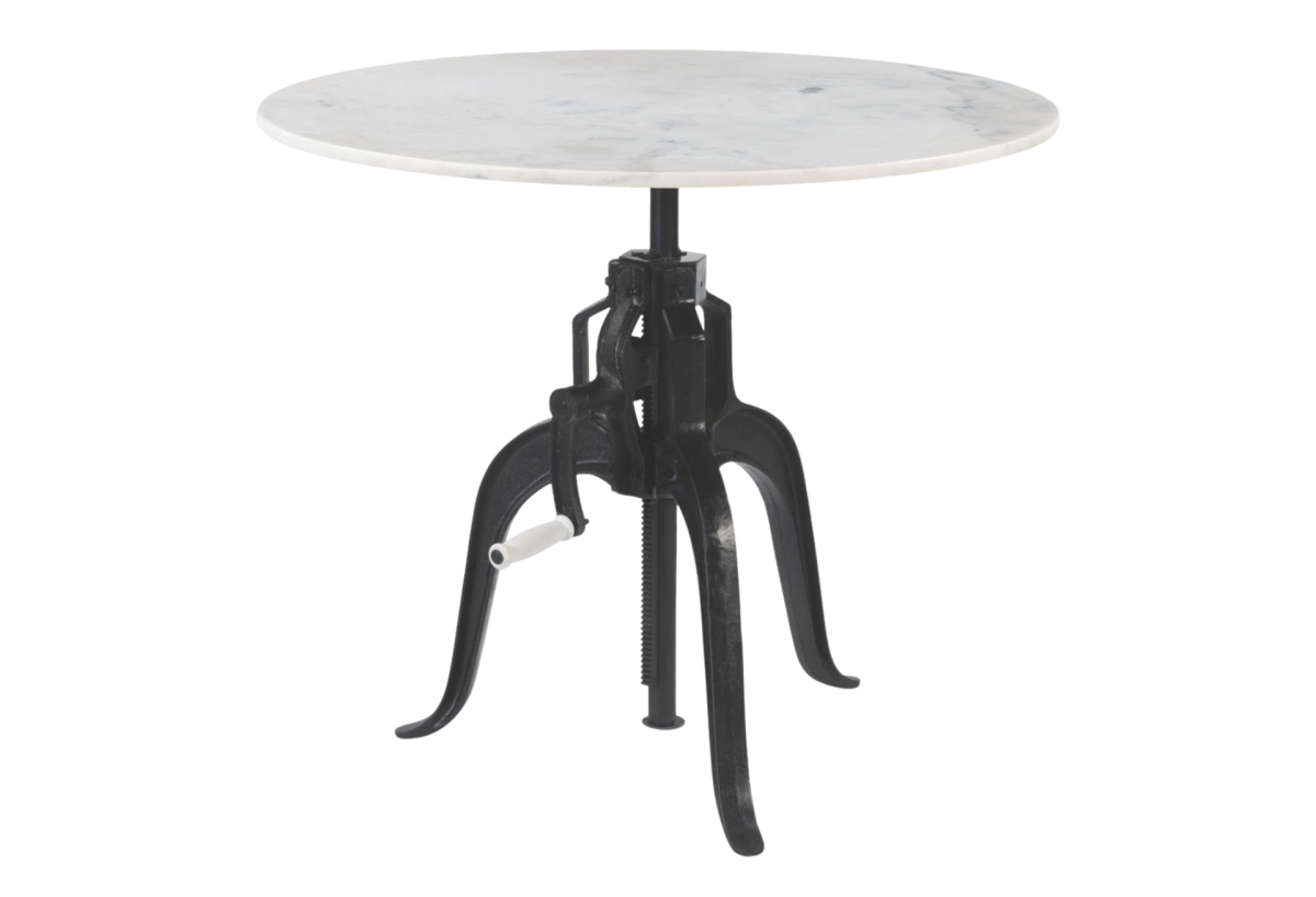 Mufid Bistro Table White & Black