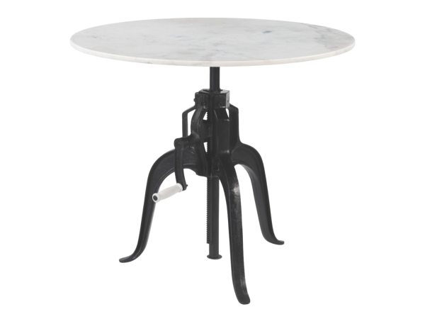 Mufid Bistro Table White & Black