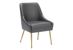Maxine Dining Chair Gray & Gold