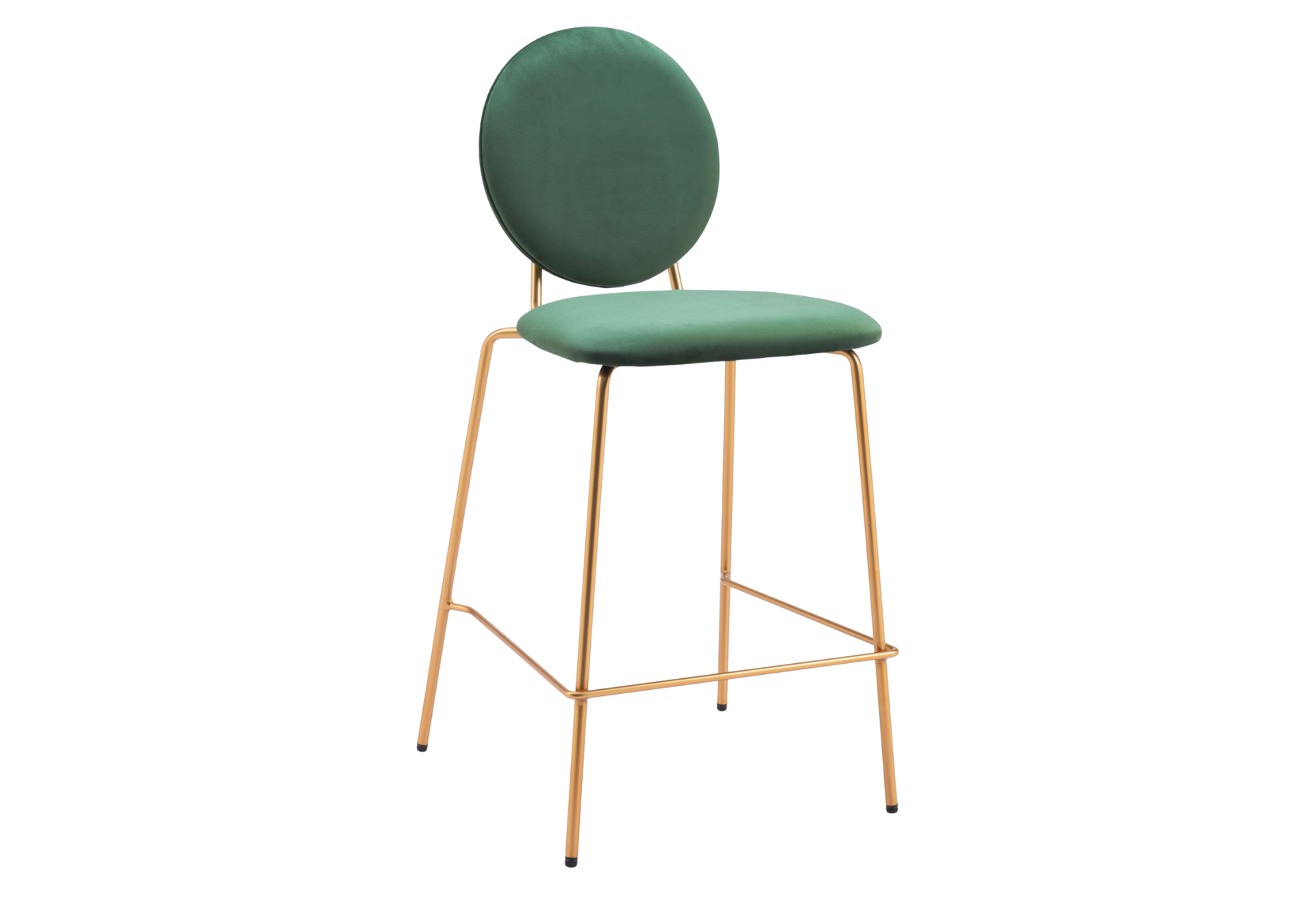 Odessa Counter Stool (Set of 2) Green & Gold