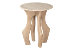 Eda Side Table White & Natural