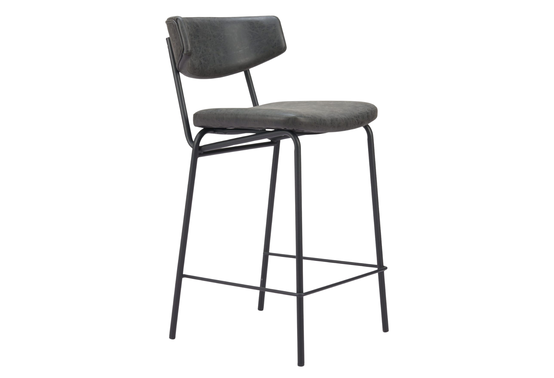 Charon Counter Stool (Set of 2) Vintage Black