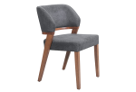 Sunobu Dining Chair (Set of 2) Azure Gray & Walnut