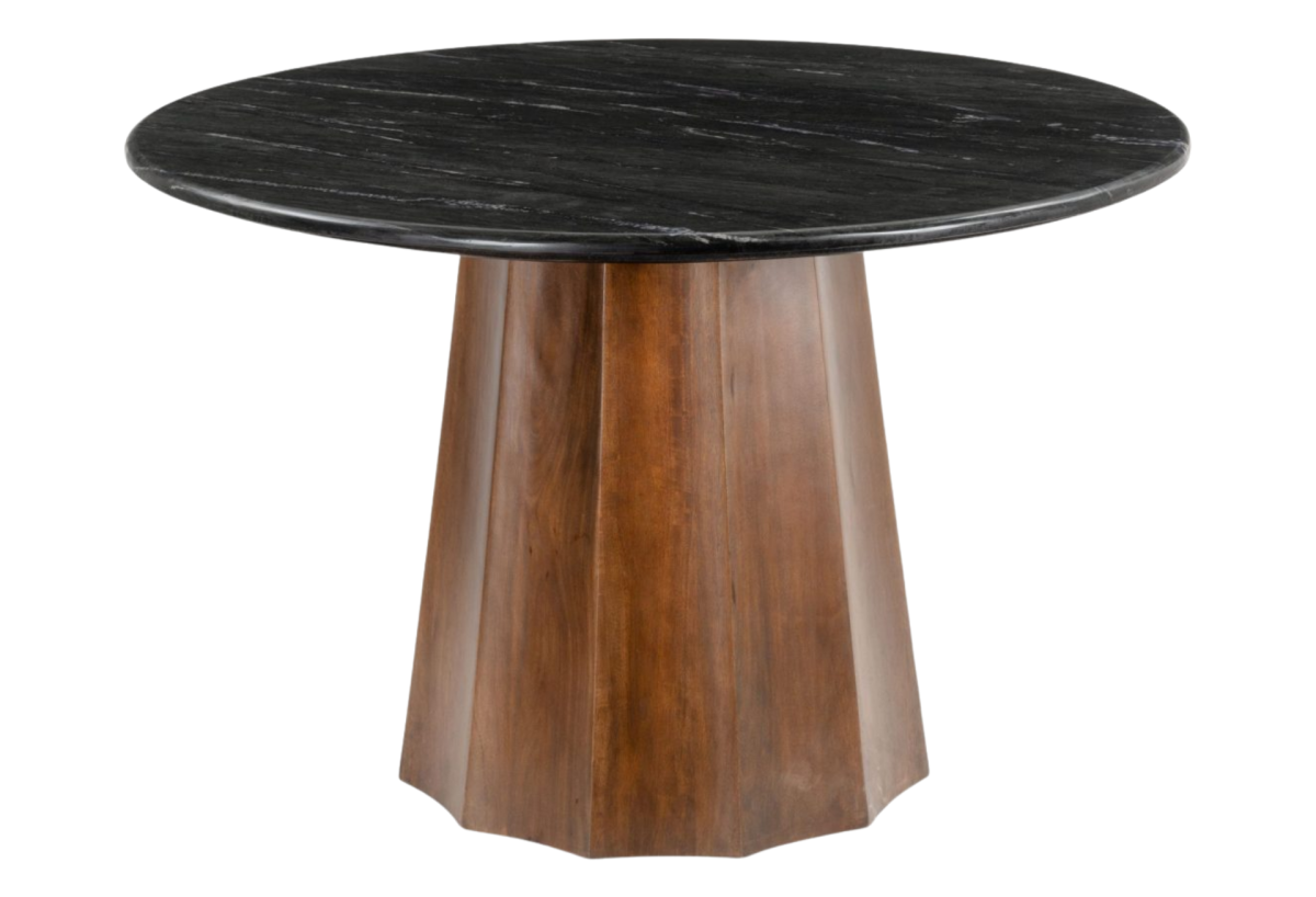 Aipe Dining Table Black & Brown