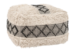 Pisco Ottoman Beige & Black