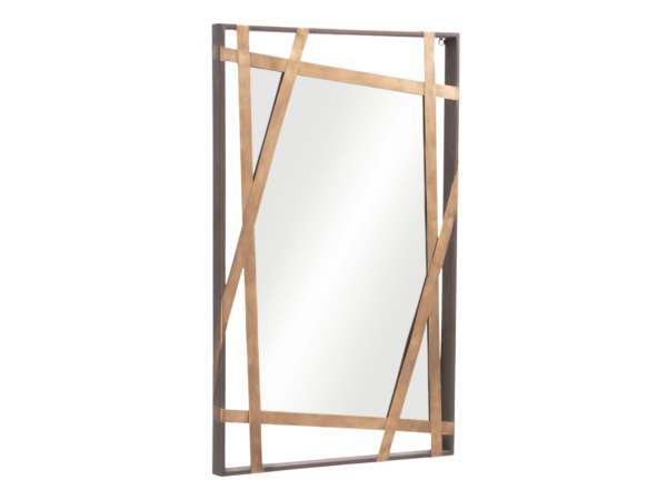 Tolix Mirror Antique Gold & Black