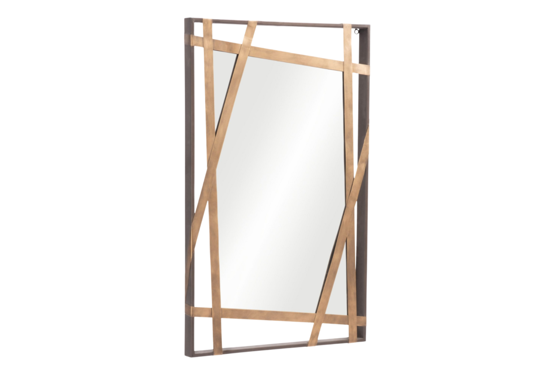 Tolix Mirror Antique Gold & Black