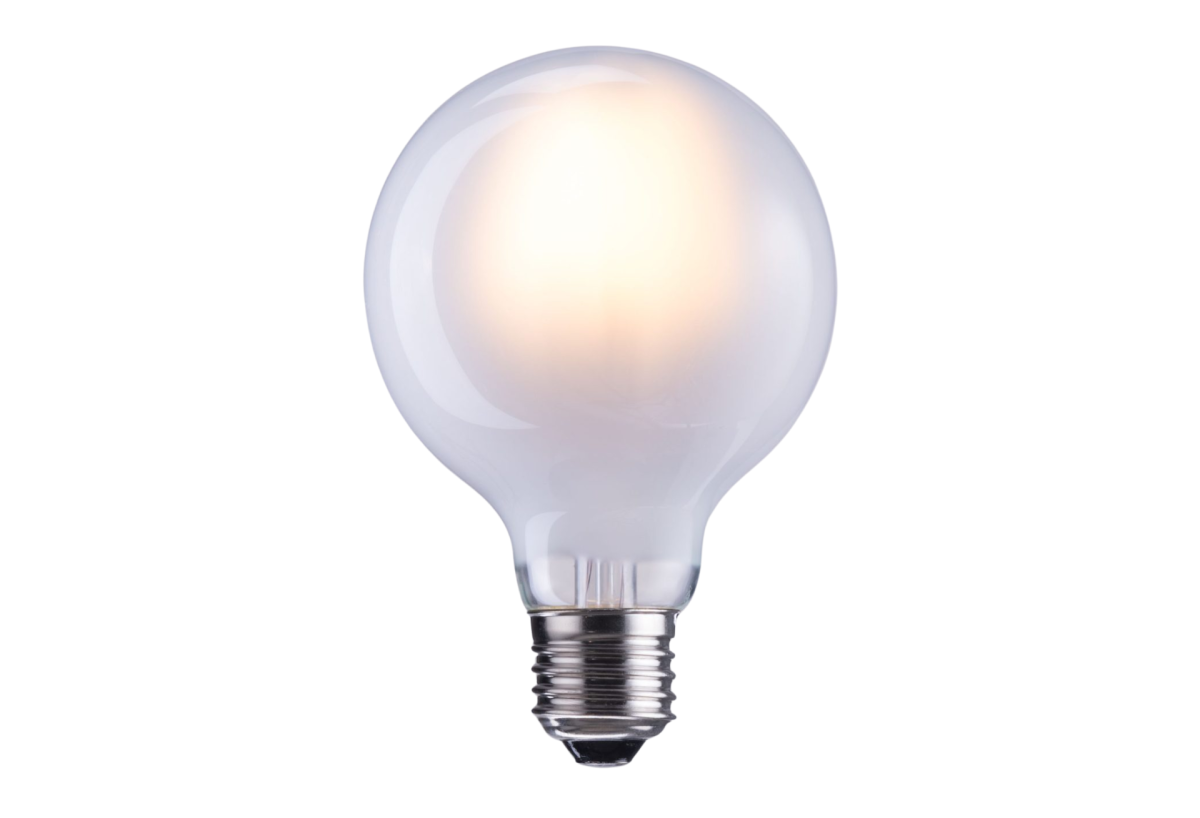 E26 G80 6W 110x80mm LED Light Bulb Frosted White