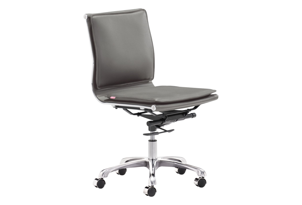 Lider Plus Armless Office Chair Gray