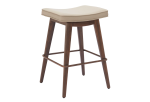 Divat Counter Stool (Set of 2) Beige & Walnut