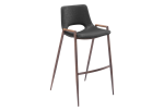 Desi Barstool (Set of 2) Black & Walnut