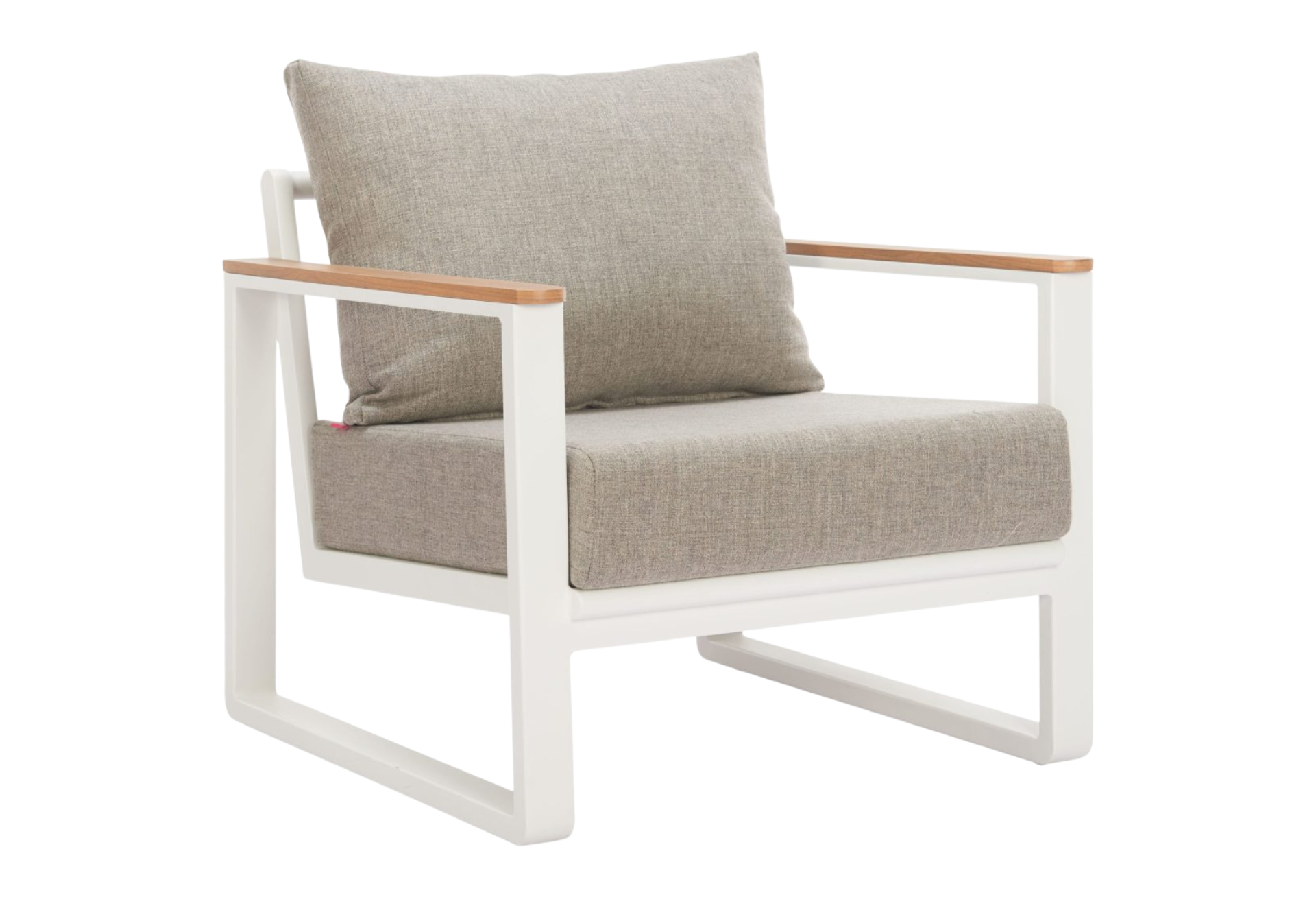 Welt Armchair Taupe & White