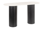 Izola Console Table White & Black