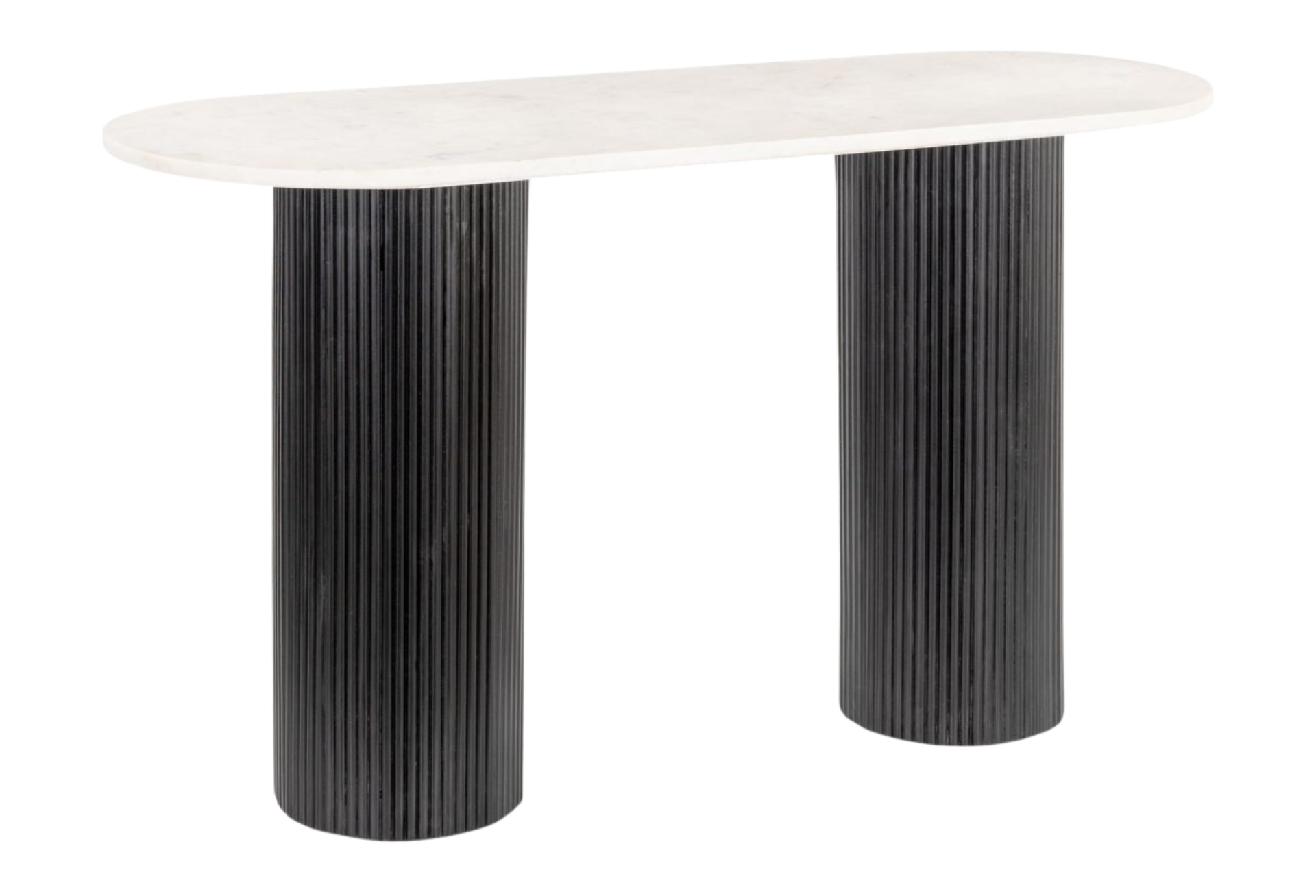 Izola Console Table White & Black