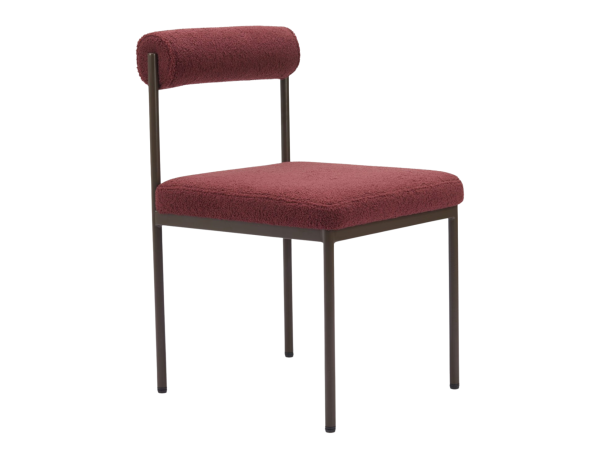 Livorno Dining Chair Red & Bronze