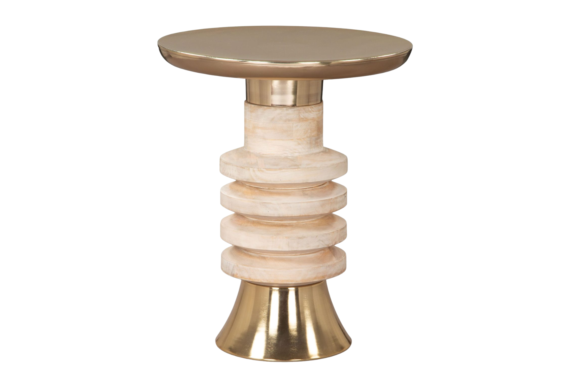 Ringar Side Table Gold & Natural